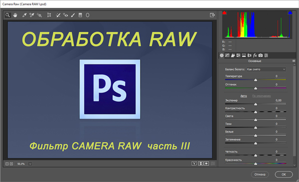 Обработка RAW